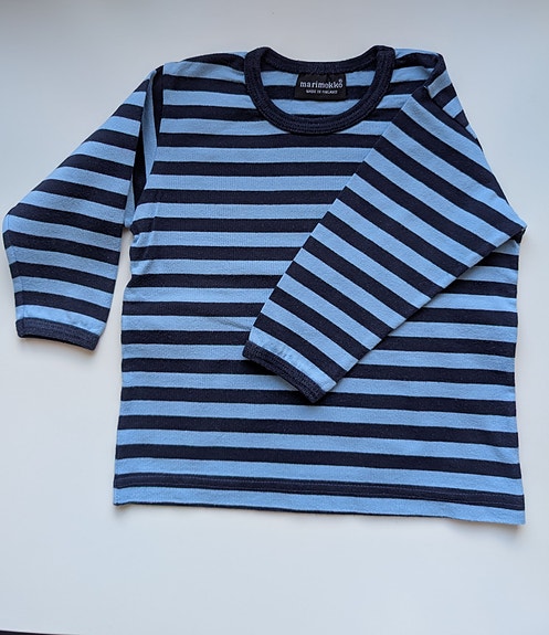 Marimekko lasten tasaraita paita 70