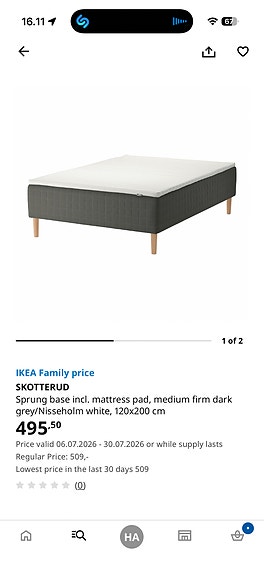 Ikea double bed