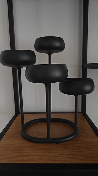 Iittala Nappula-kynttelikkö, tummanharmaa