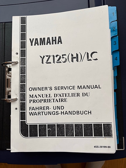 Yamaha YZ125(H)/LC huoltokäsikirja