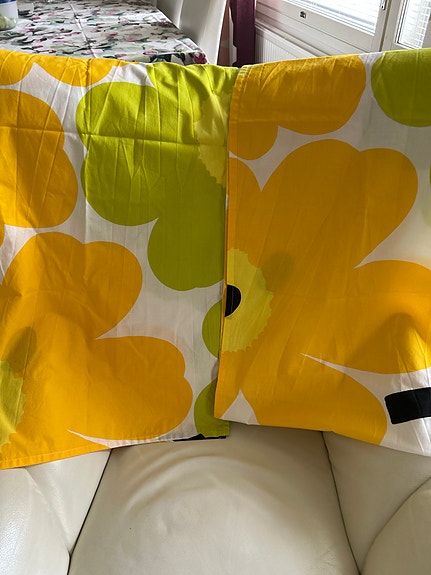 Marimekko Unikko verhokappa 2 kpl