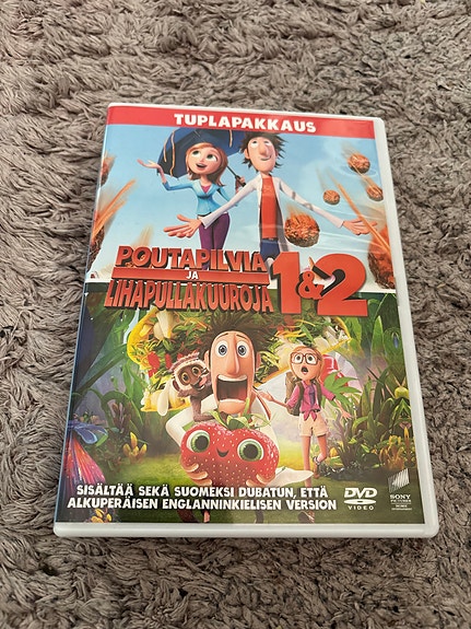 Poutapilviä ja lihapullakuuroja 1 & 2 DVD tuplapaketti