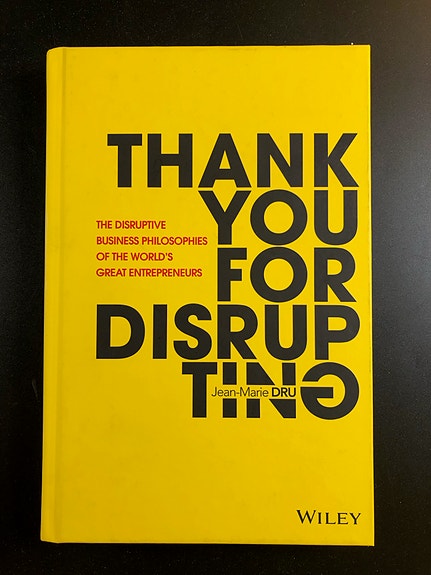Thank You For Disrupting by Jean-Marie Dru (Hardback Book in English)