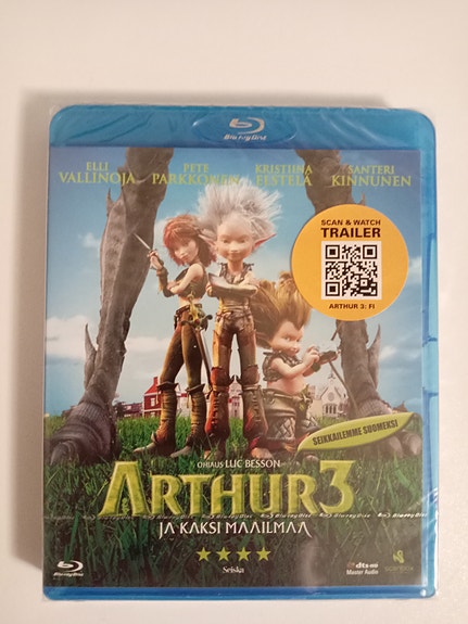 Arthur ja Kaksi Maailmaa (Arthur 3) (Uusi) (Suomijulkaisu) BLU-RAY