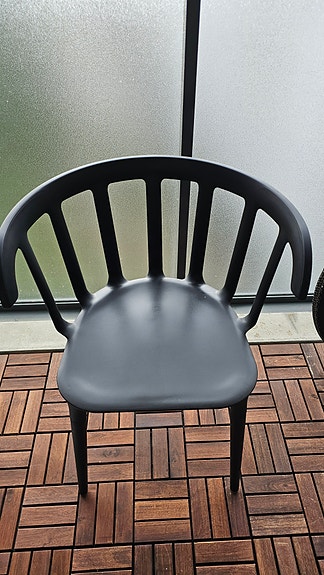 2x IKEA PS 2012 armchairs (Black/dark grey, detachable legs)