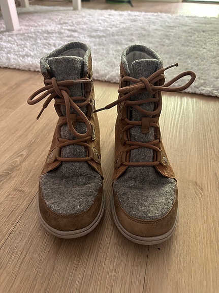 Sorel talvikengät koko 38 ruskea harmaa