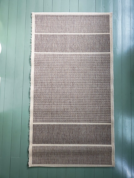 Beige/ruskea matto 150x80
