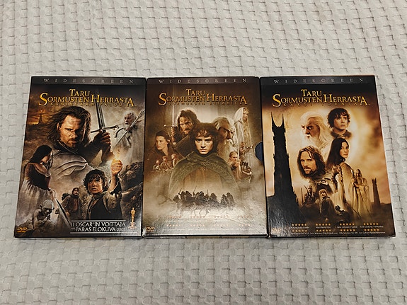 Lord of the Rings trilogia DVD