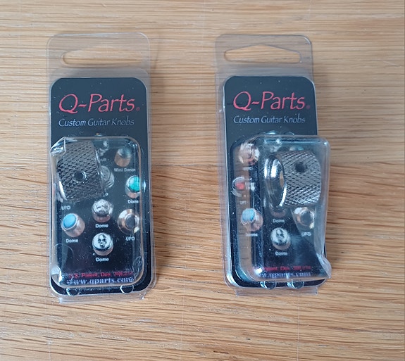 Q-Parts Custom Guitar Knob – metallinen potikannuppi, uusi (2 kpl)