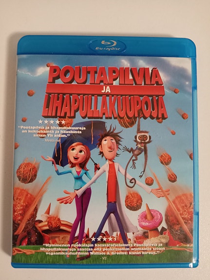Poutapilviä ja Lihapullakuuroja (Suomijulkaisu) BLU-RAY