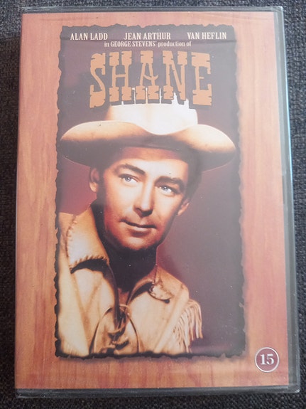 Shane western-elokuva DVD Etäisten laaksojen mies