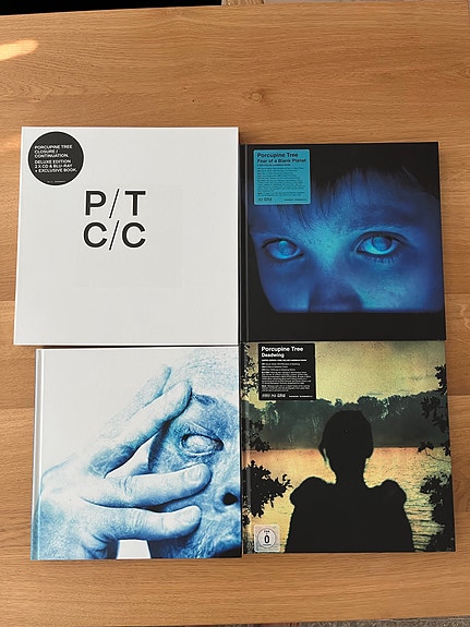 Porcupine Tree ja Steven Wilson CD-ja Blu-Ray levyjä