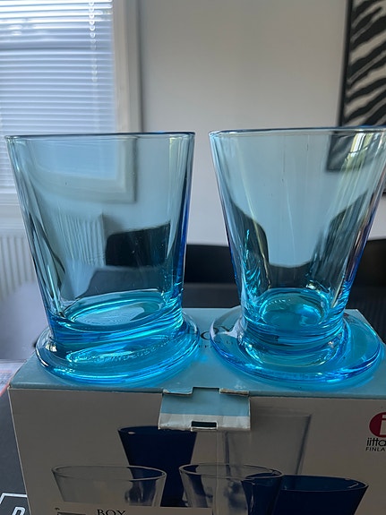 Iittala Boy juomalasit vaal.siniset 2 kpl