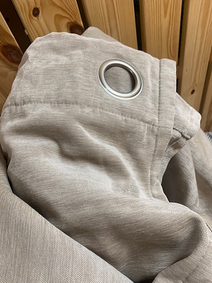 Jysk verho beige rengasverho