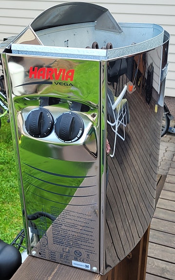 Harvia Vega sähkökiuas ruostumaton teräs
