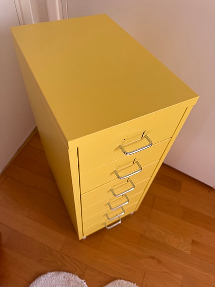 Retro Ikea Helmer teräskaappi hylly drawer unit