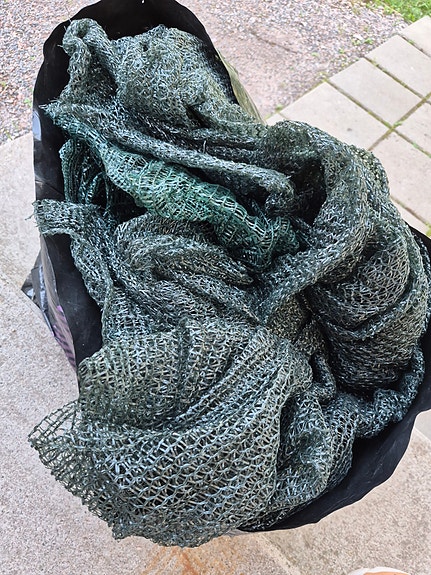 Varjostusverkkoa noin 6m