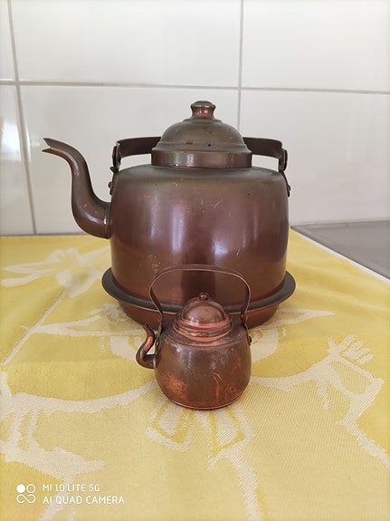 Kuparipannu opa 2l ja pieni kuparipannu