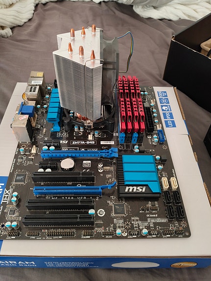 MS-7758 emolevy, I5 3350p prossun ja 16gb DDR3 Ram