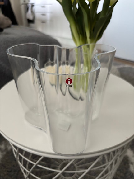 Iittala Aalto maljakko kirkas 160 mm