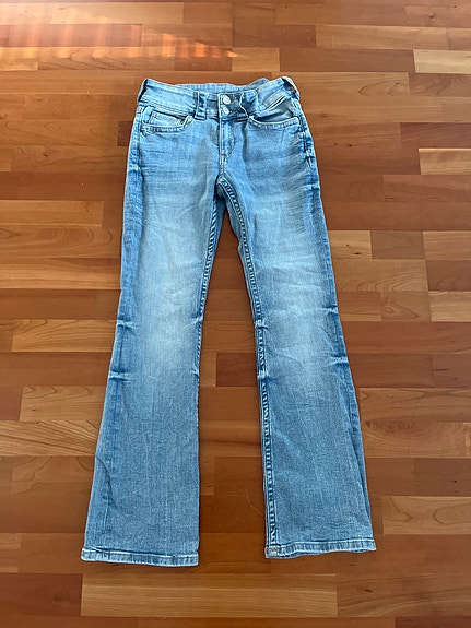 H&M bootcut low waist farkut koko 158 sininen tytöt