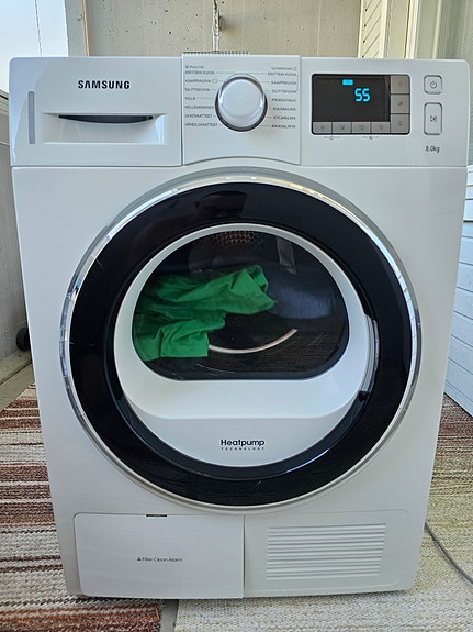 Samsung kondensoiva kuivausrumpu 8 kg valkoinen