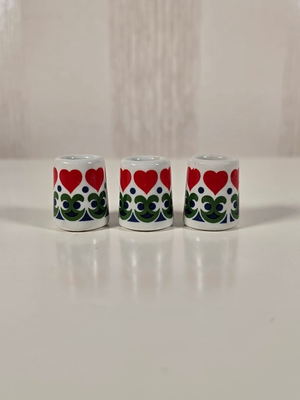 Vintage Funny Design kynttilänjalat 3 kpl (W. Germany)