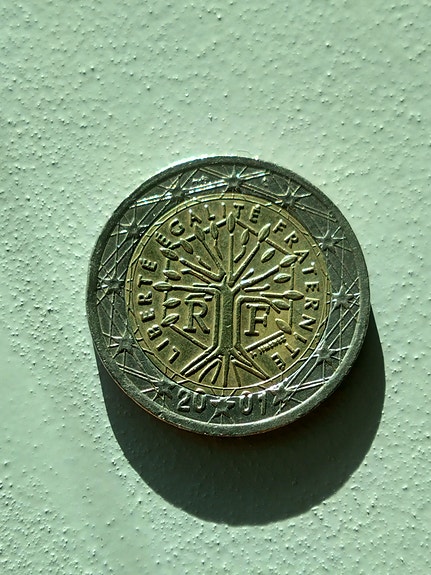 Ranska 2€ kolikko 2001