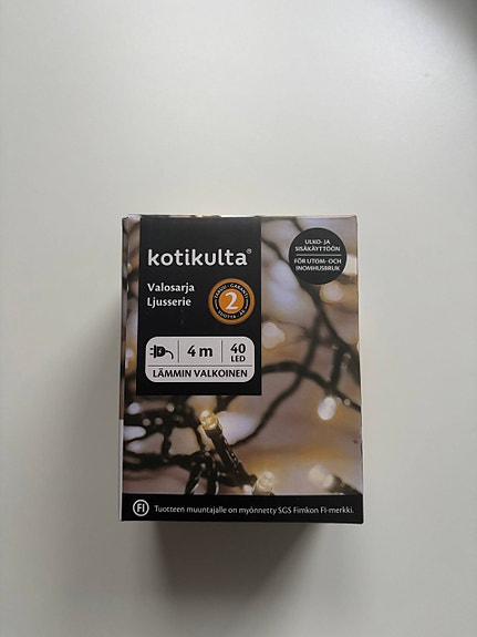 Kotikulta LED-valosarja 4m,  40 LED, lämmin valkoinen-uusi