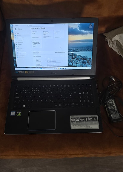 Acer aspire 7, i5-7300, 8Ggb, 250Gb, ssd, win11