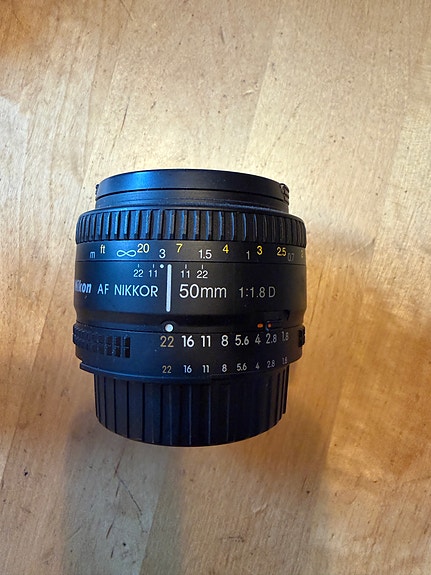 Nikon AF Nikkor 50mm f/1.8D objektiivi