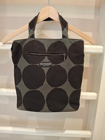 Marimekko kangaslaukku kivet kuosi