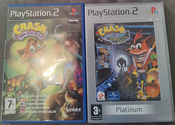 Crash pelit PS2