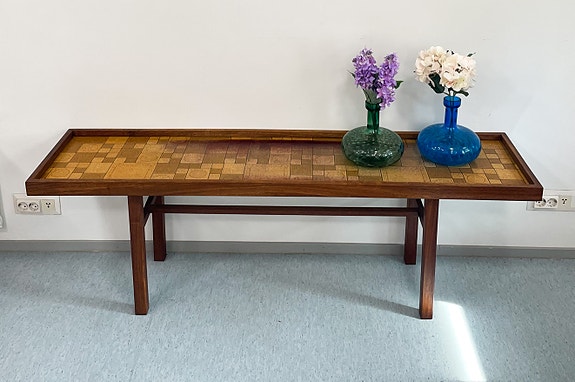Vintage teak kukkapöytä / taso