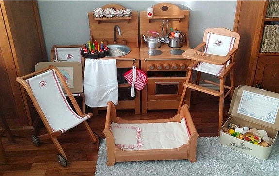 Moulin Roty Leikki keittiö, Hella- & Tiskipöytä