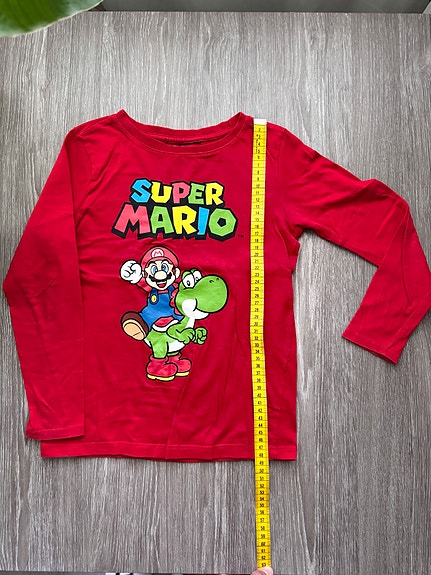 Super Mario pitkähihainen paita, koko 116/122