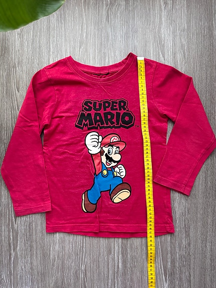 Super Mario pitkähihainen paita, koko 116/122