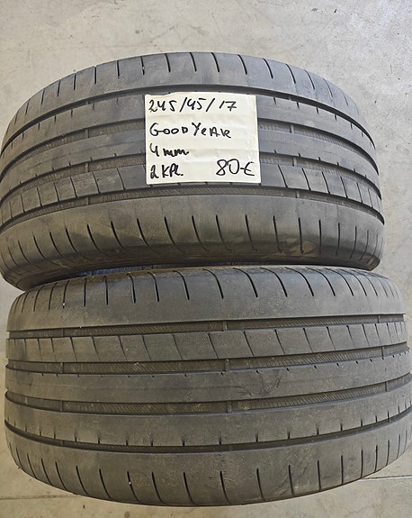 245/45R17 Goodyear käytetyt kesärenkaat