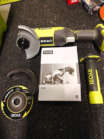 Ryobi 18v kulmahiomakone