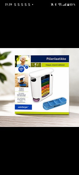 Weinberger pillerilaatikko – 7 päivän lääkedosetti, uusi 🌸