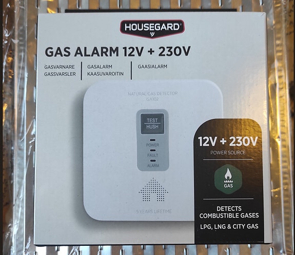 Housegard kaasuhälytin - kaasuvaroitin 12V + 230V