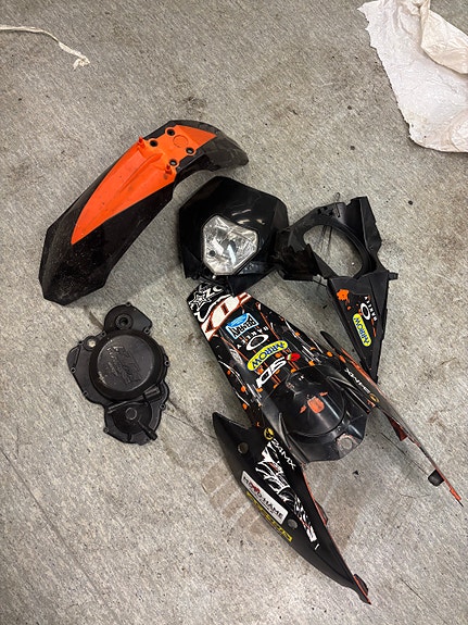 KTM exc katteet +kytkinkoppa