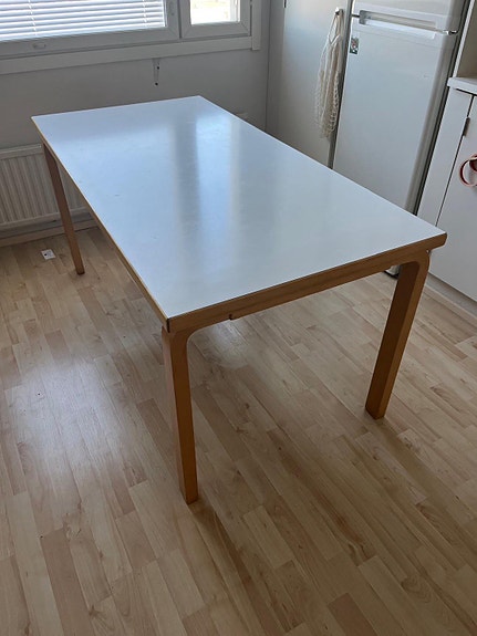 Artek ruokapöytä valkoinen 150x75