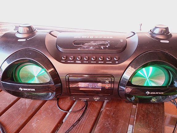 Auna boombox, radio, cd, bluetooth, usb, sd card ja ledvalot