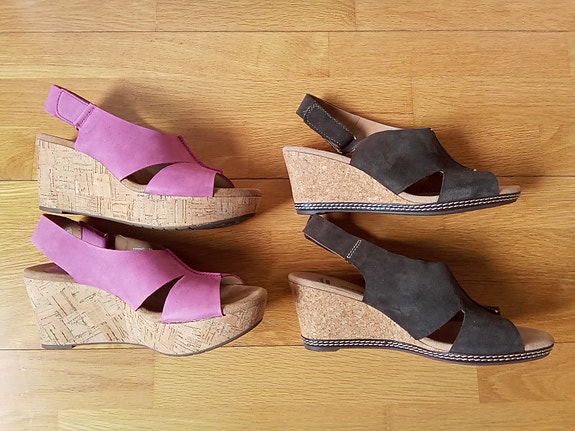 Clarks kengät nahkaa 2 kpl koko 40 yht.h.25€