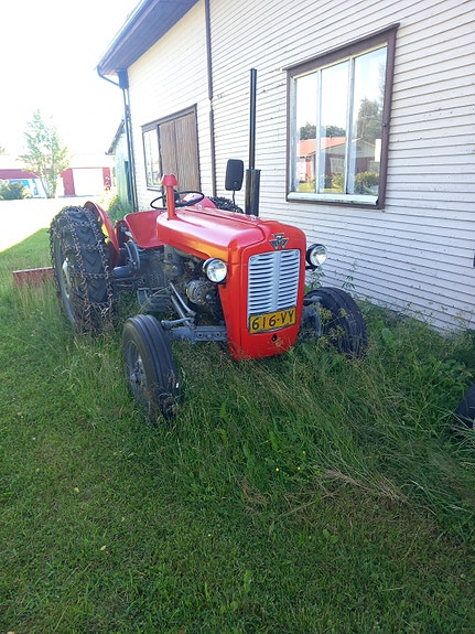 Massey Ferguson traktori punainen