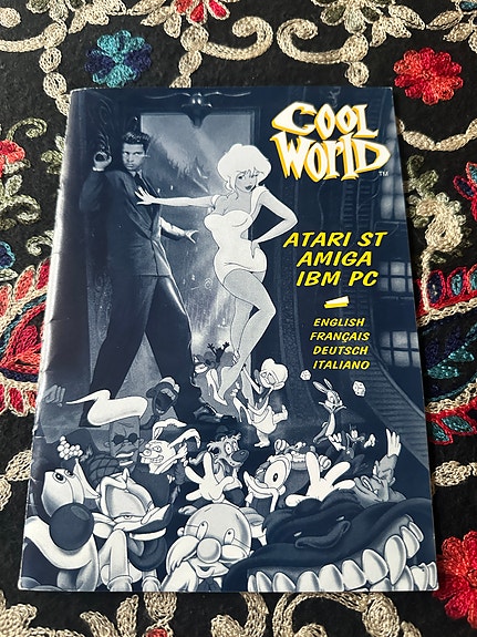 Cool World - pelimanuaali, Atari ST / Amiga / IBM PC (1992)