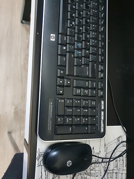 HP näppäimistö ja hiiri, langallinen