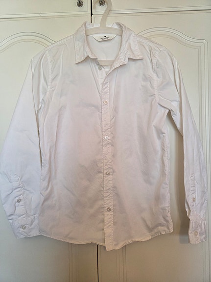 Valkoinen kauluspaita H&M 146