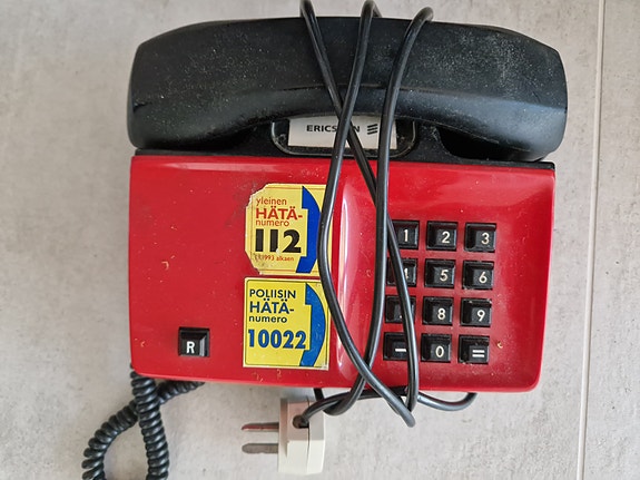 Retro vanha puhelin